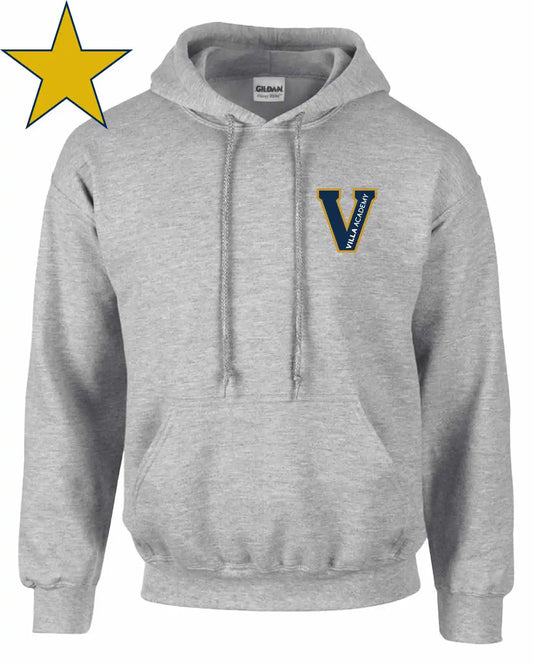 Villa Academy Left Chest Logo Adult Pull Over Hoody with Name